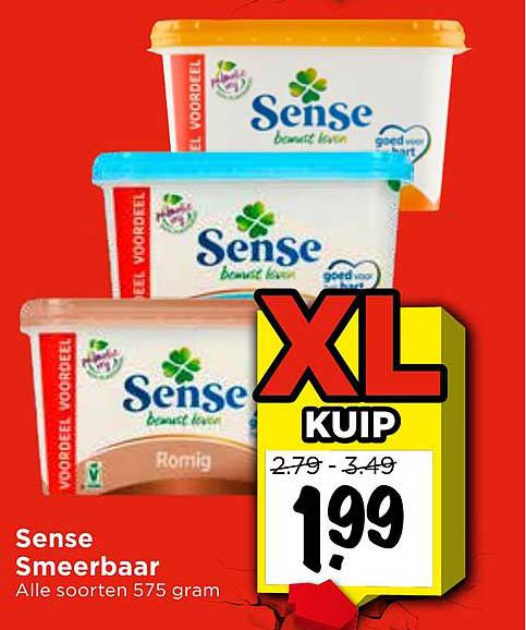 Sense Smeerbaar - Alle soorten 575 gram