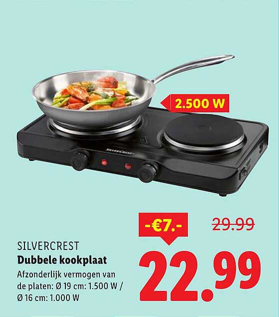 SILVERCREST Dubbele kookplaat