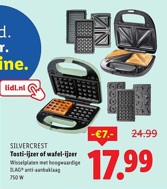 SilverCrest Tosti-ijzer of Wafel-ijzer