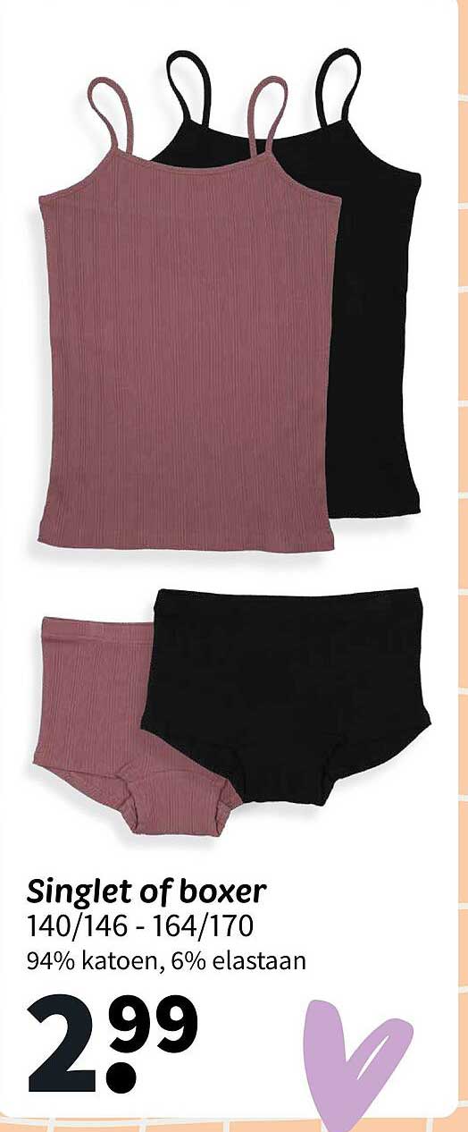 Singlet of boxer