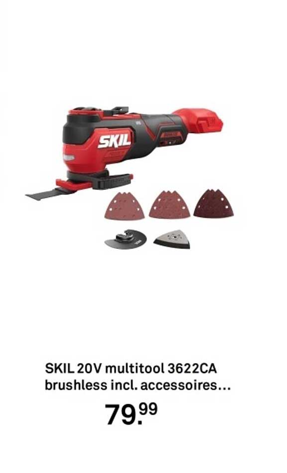 SKIL 20V multitool 3622CA brushless incl. accessoires...