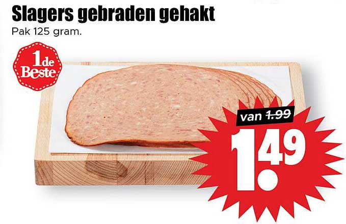 Slagers gebraden gehakt