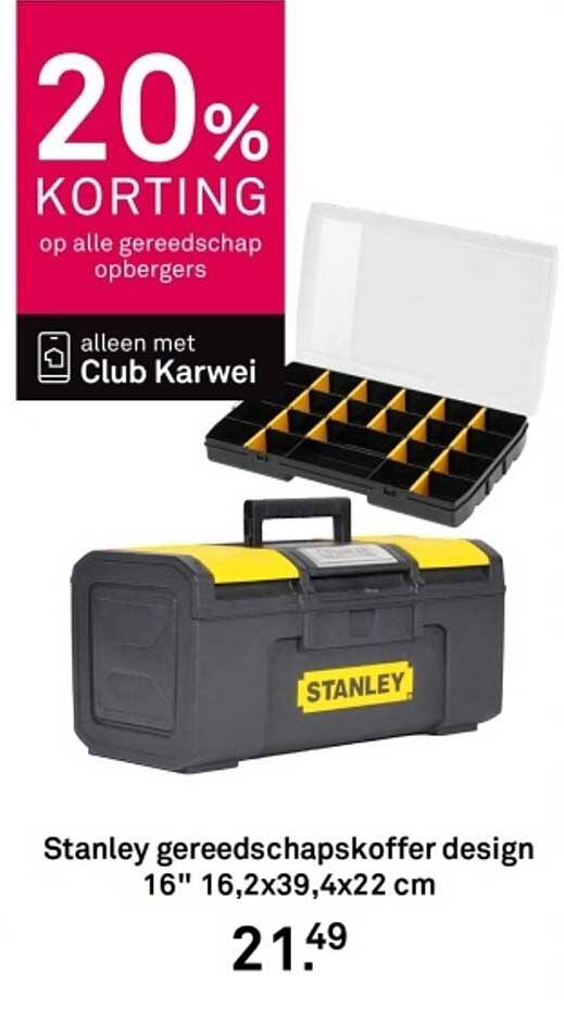 Stanley gereedschapskoffer design 16" 16,2x39,4x22 cm