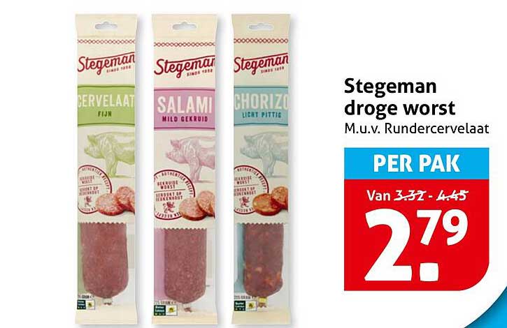 Stegeman droge worst