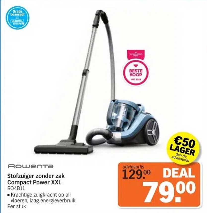 Stofzuiger zonder zak Compact Power XXL RO4B11