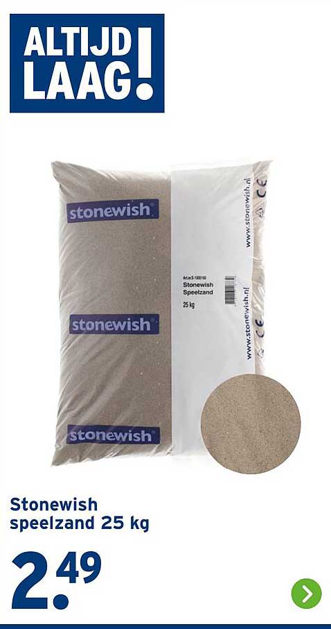 Stonewish speelzand 25 kg