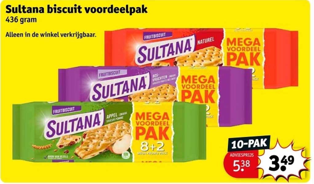 Sultana biscuit voordeelpak 436 gram