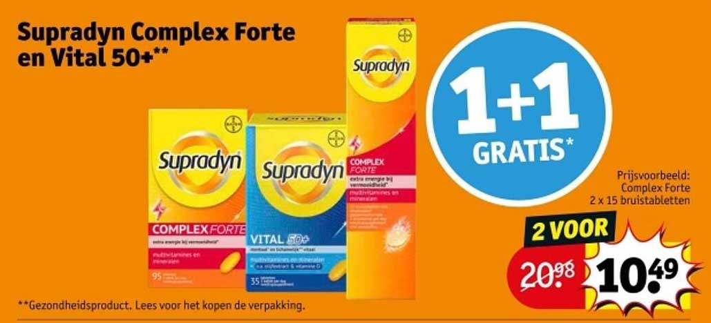 Supradyn Complex Forte en Vital 50+**