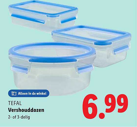 TEFAL Vershouddozen 2- of 3-delig