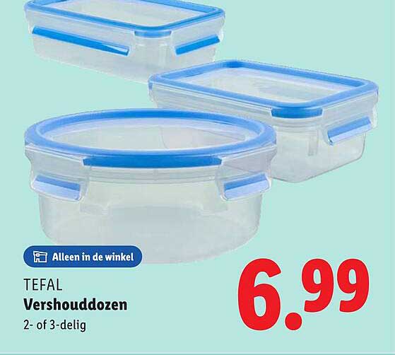 TEFAL Vershouddozen 2- of 3-delig