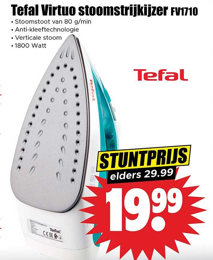 Tefal Virtuo stoomstrijkijzer FV1710
