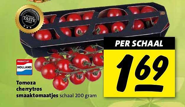 Tomaza cherytros smaaktomaatjes schaal 200 gram