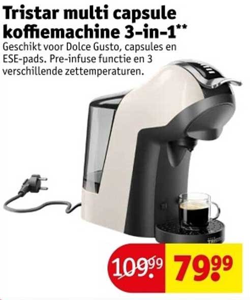 Tristar multi capsule koffiemachine 3-in-1**