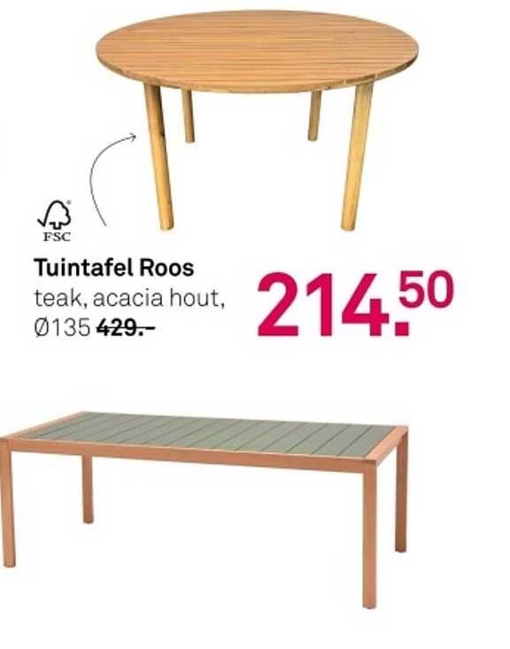 Tuintafel Roos