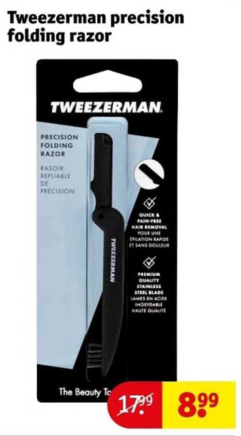 Tweezerman precision folding razor