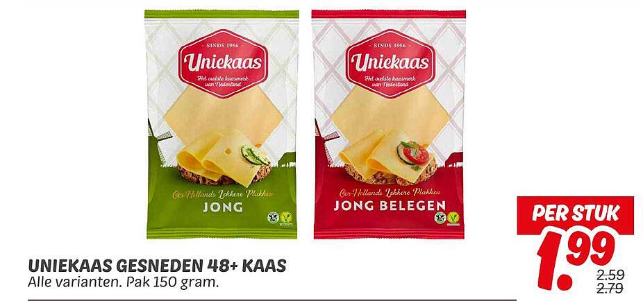 UNIEKAAS GESNEDEN 48+ KAAST