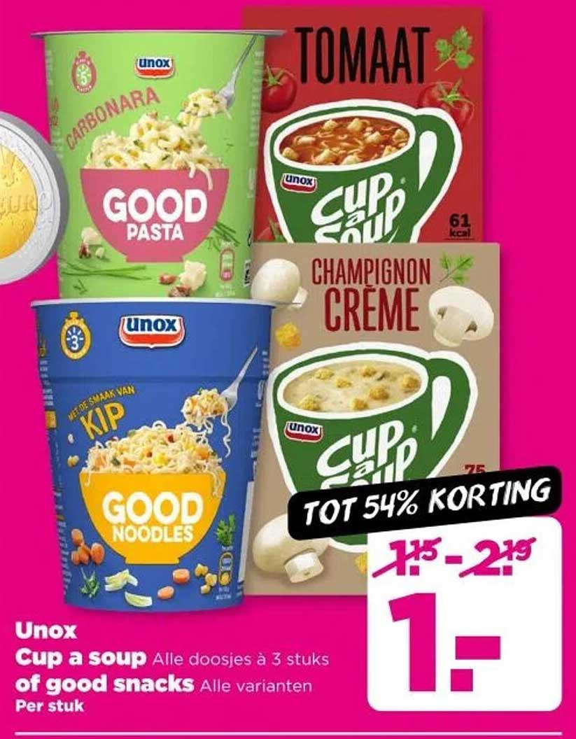 Unox Cup a Soup Alle doosjes à 3 stuks of good snacks Alle varianten Per stuk