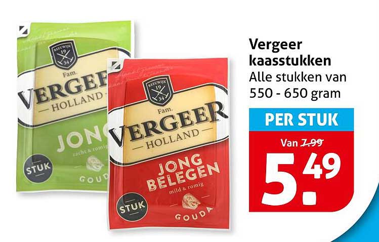 Vergeer kaasschijven