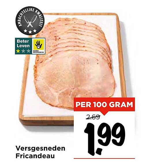 Versgesneden Fricandeau