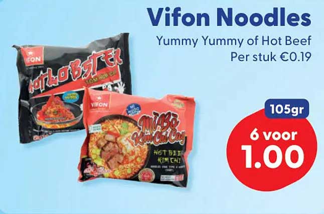 Vifon Noodles Yummy Yummy of Hot Beef