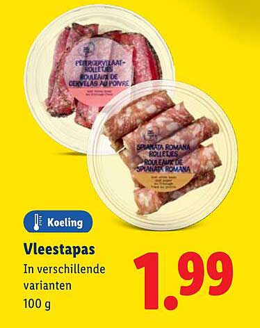 Vleestapas In verschillende varianten 100 g