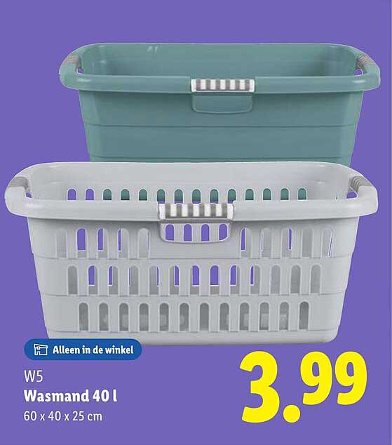 W5 Wasmand 40 l