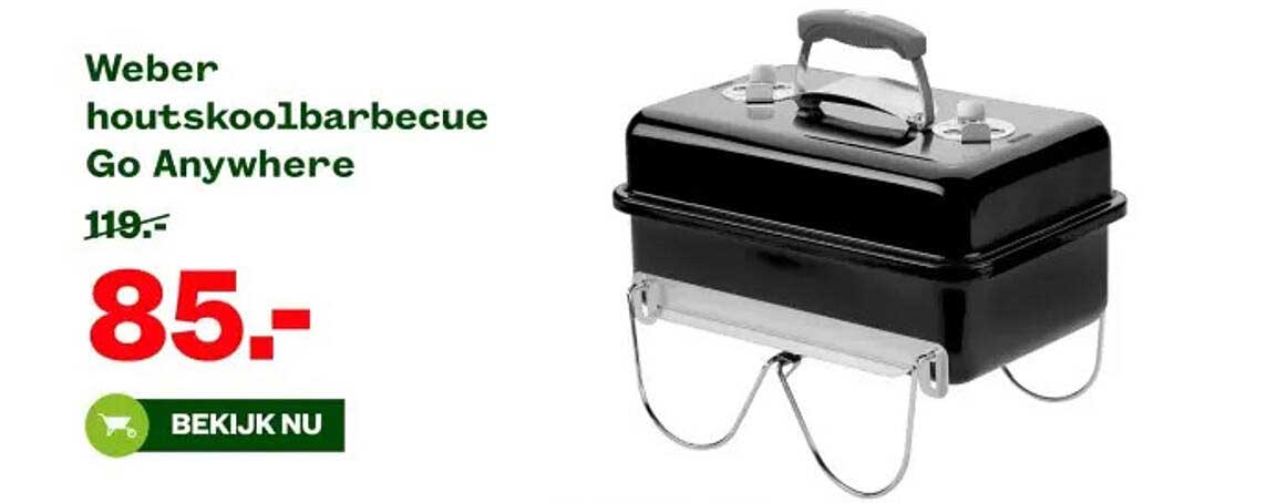 Weber houtskoalbarbecue Go Anywhere