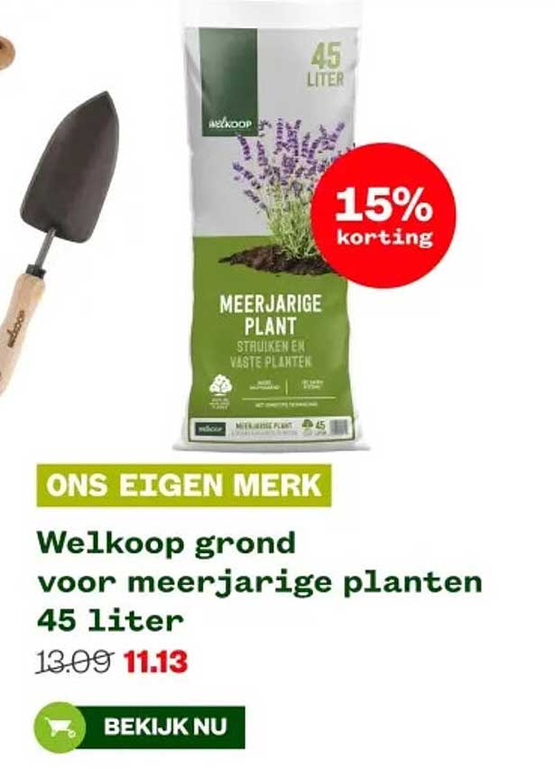 Welkoop grond voor meerjarige planten 45 liter