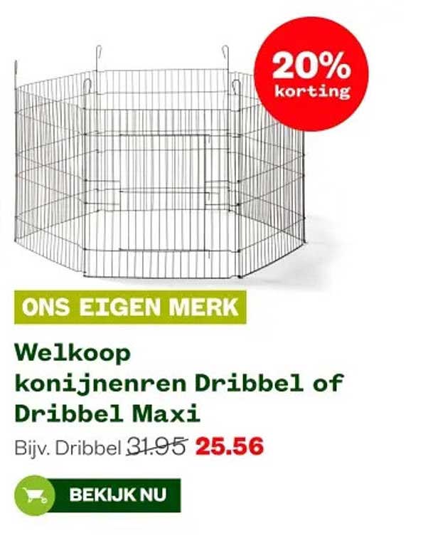 Welkoop konijnenren Dribbel of Dribbel Maxi