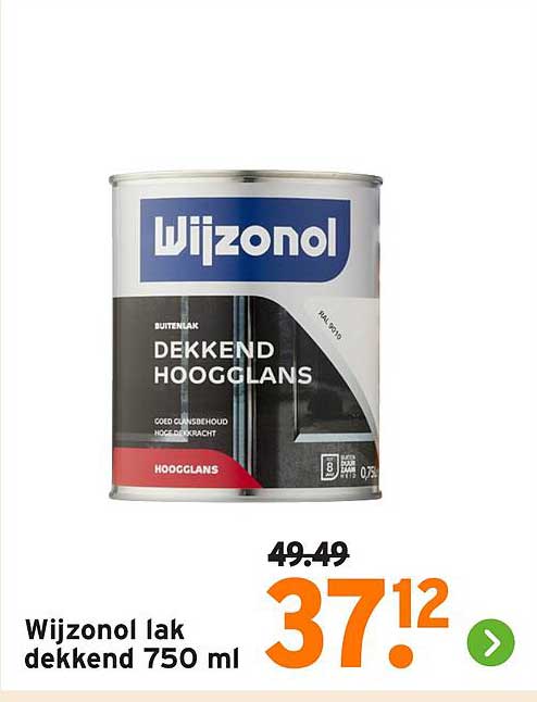 Wijzonol lak dekkend 750 ml