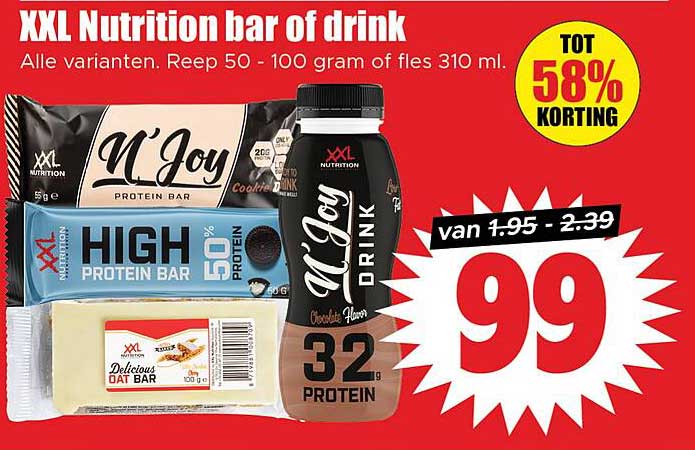 XXL Nutrition bar of drink
