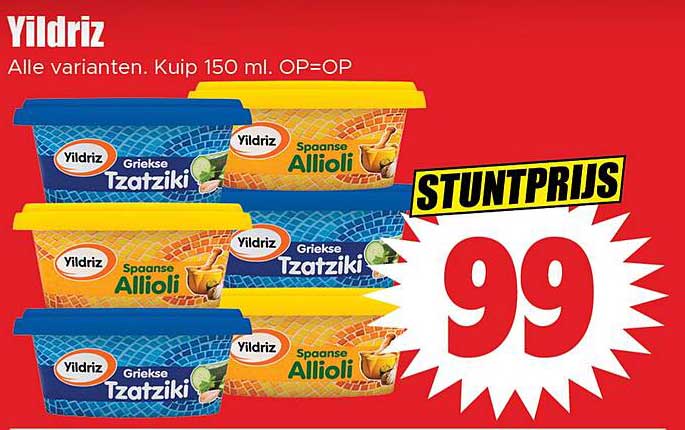 Yildriz Griekse Tzatziki en Spaanse Allioli 150 ml