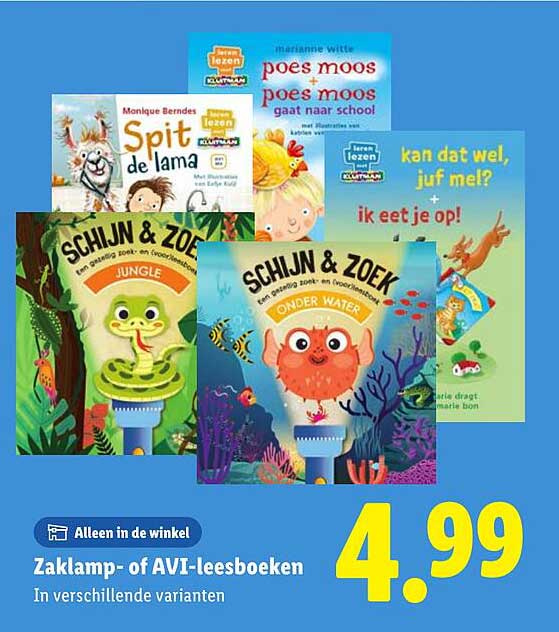 Zaklamp- of AVI-leesboeken