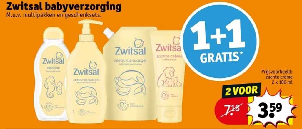 Zwitsal babyverzorging M.u.v. multipakken en geschenksets.