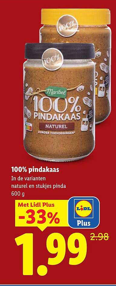 100% pindakaas