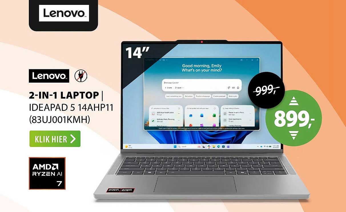 2-IN-1 LAPTOP IDEAPAD 5 14AHP11 (83UJ001KMH)