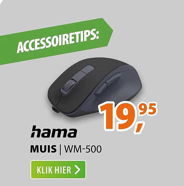 ACCESSOIRETIPS: hama MUIS | WM-500 KLIK HIER