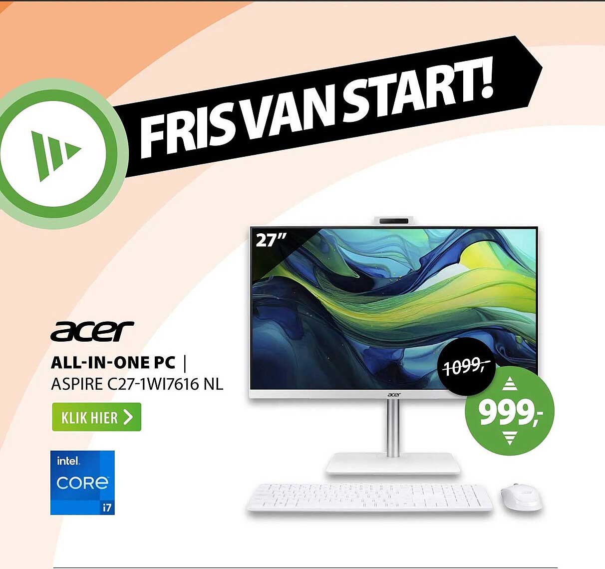 Acer All-in-One PC Aspire C27-1WI7616 NL