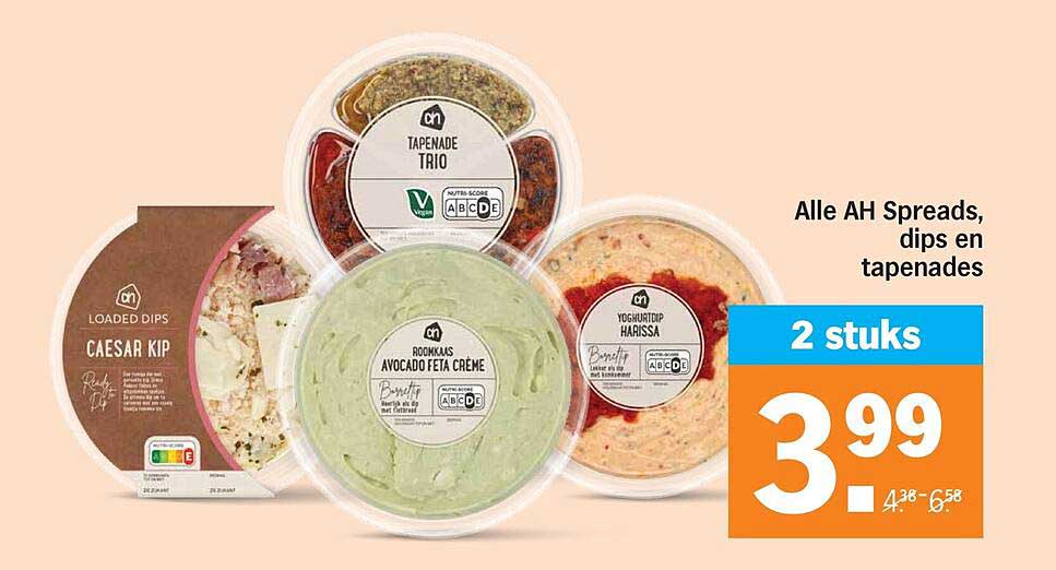Alle AH Spreads, dips en tapenades 2 stuks