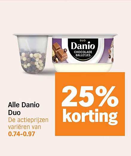 Alle Danio Duo 25% korting