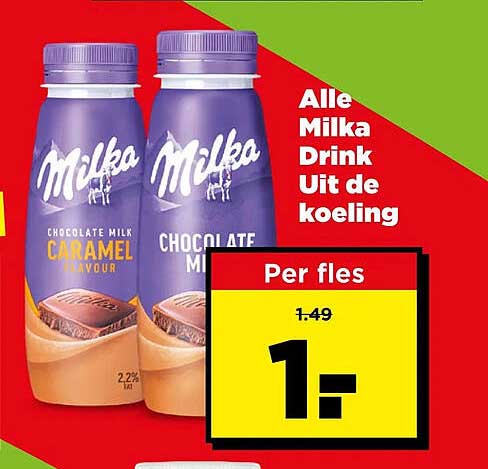 Alle Milka Drink Uit de koeling Per fles