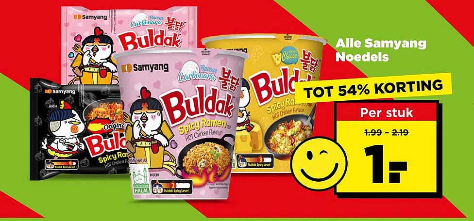 Alle Samyang Noedels TOT 54% KORTING
