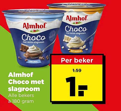 Almhof Choco met slagroom