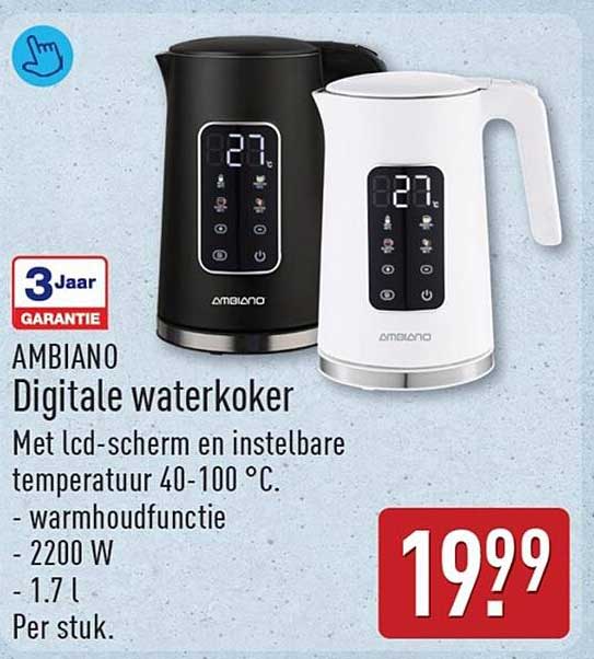 AMBIANO Digitale waterkoker