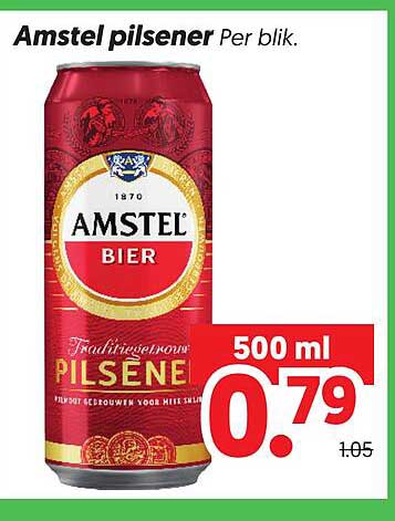 Amstel pilsener Per blik.