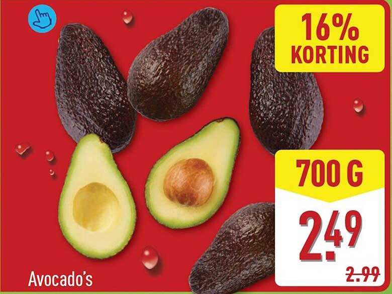 Avocado's 16% KORTING