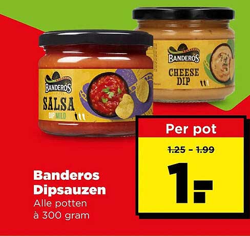 Banderos Dipsauzen Alle potten à 300 gram