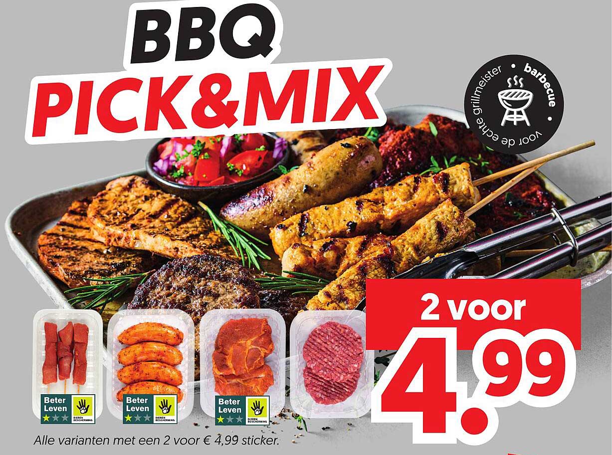 BBQ PICK&MIX 2 voor 4,99