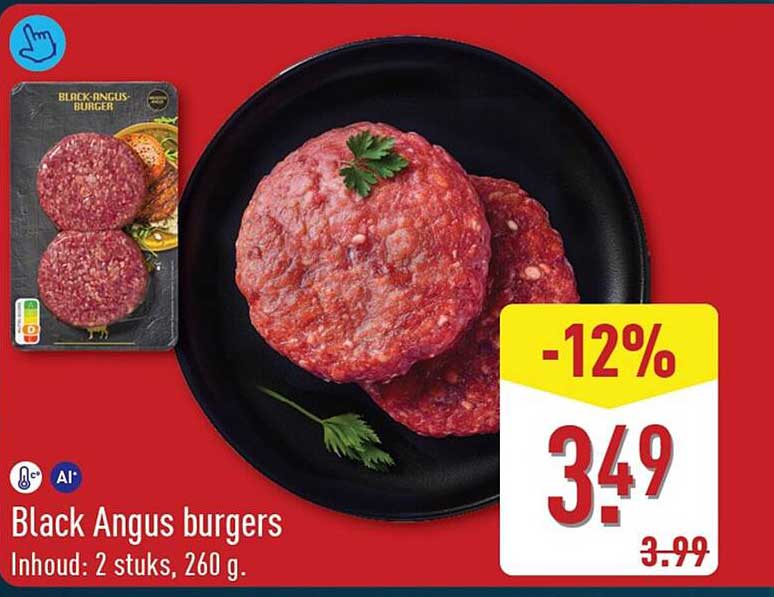 Black Angus burgers