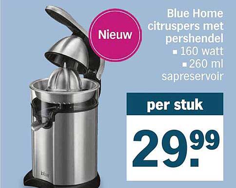 Blue Home citrpers met pershendel